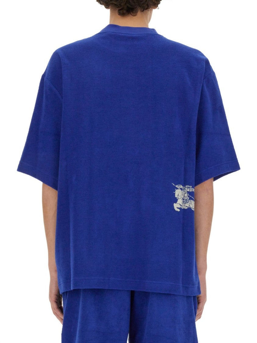 Burberry Relaxed Fit Blue T-Shirt