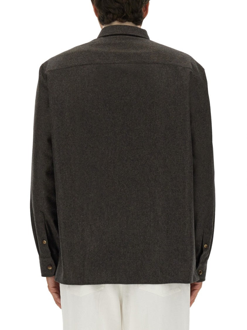 Brunello Cucinelli Virgin Wool Flannel Overshirt