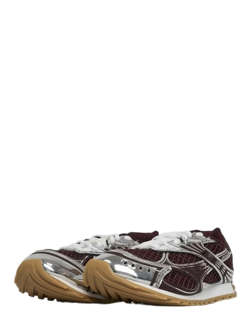 Bottega Veneta Burgundy Sneakers With Mesh Upper