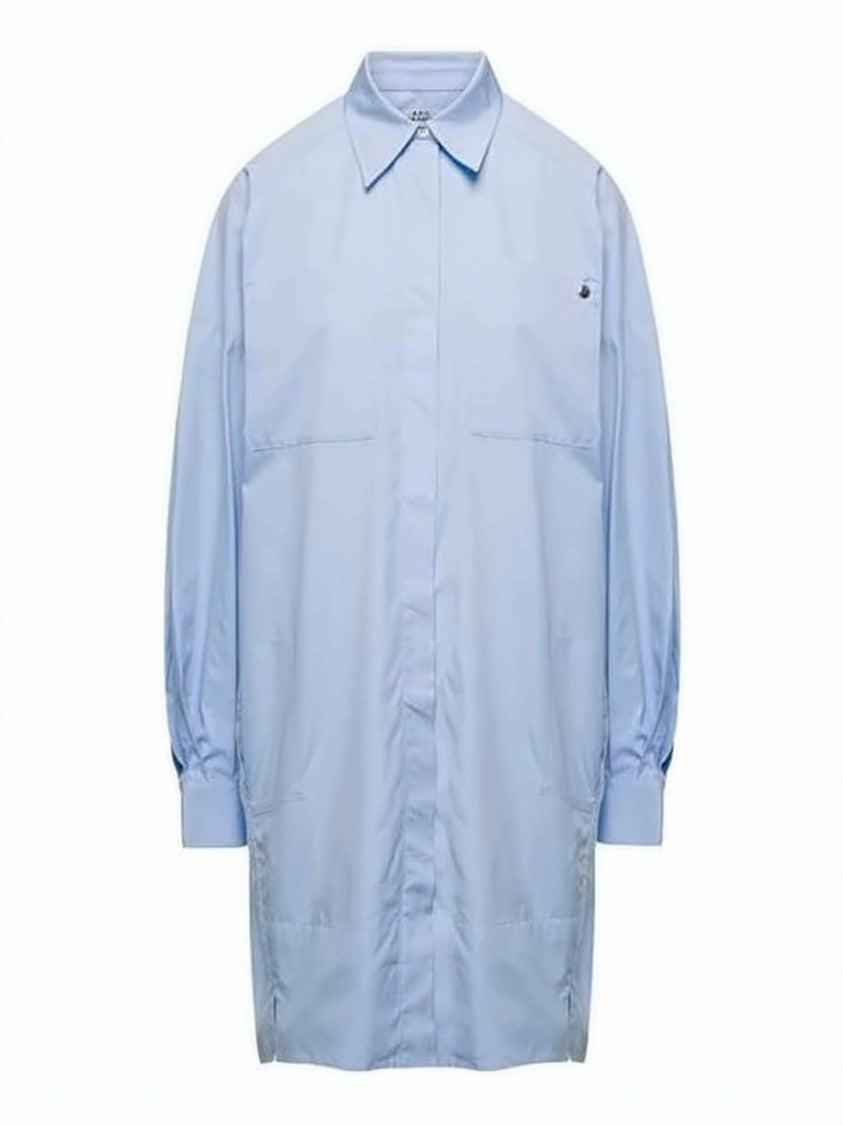 A.P.C. Classic Two-Pocket Midi Dress In Smooth Cotton