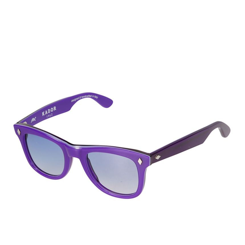 Kador Voyager Bold Glossy Purple Frame Sunglasses With Gradient Lenses
