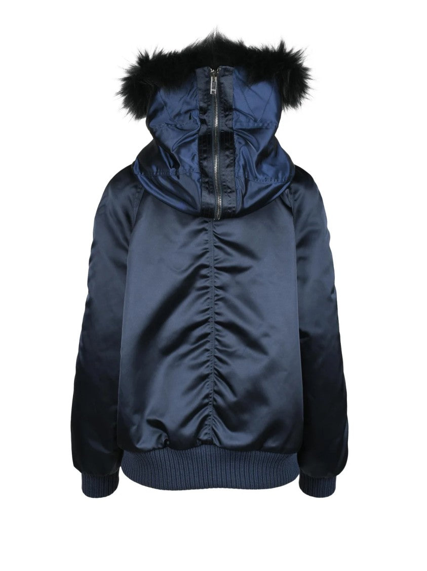 Dondup Blue Bomber Fur Hood