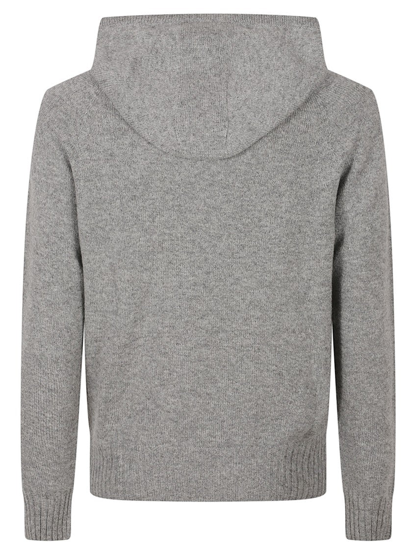 Tom Ford Knitted Sweater With Hood And Drawstrings