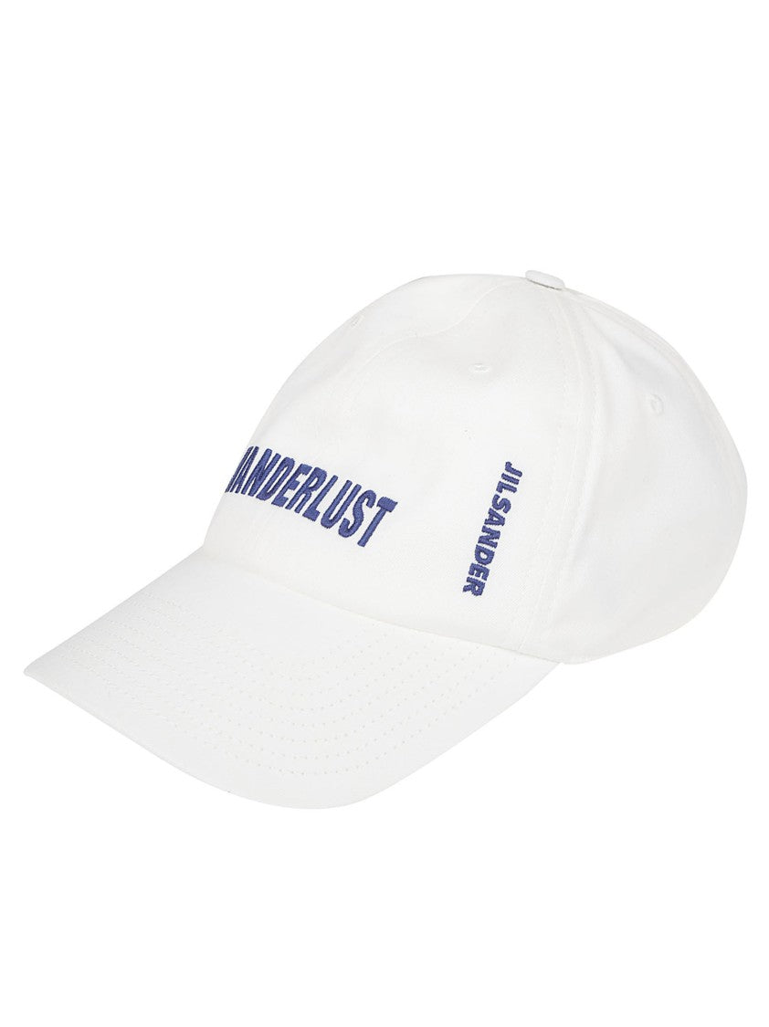 Jil Sander White Baseball Cap