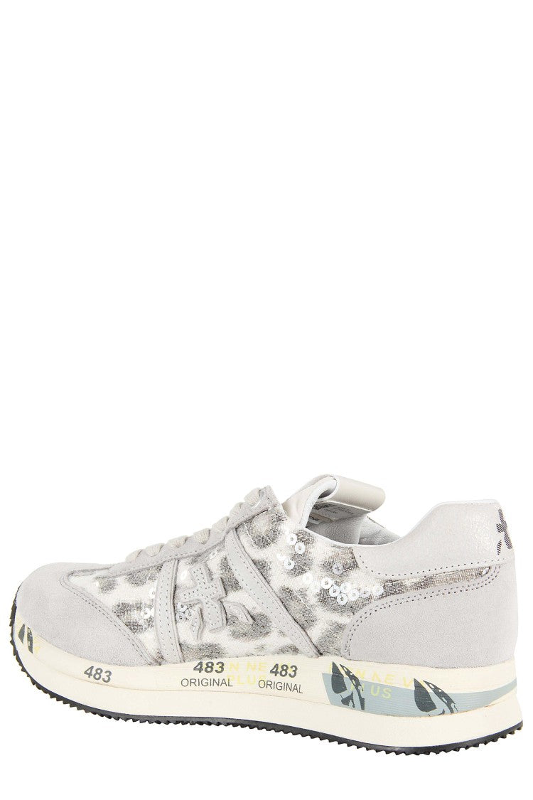 Premiata Low-Top Sneakers With Suede Inserts
