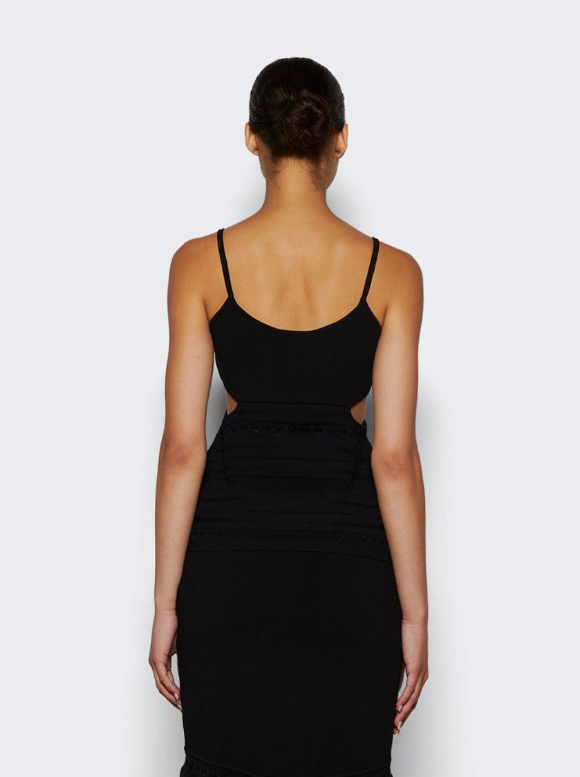 Victoria Beckham Cut-Out Detail Cami Top Black