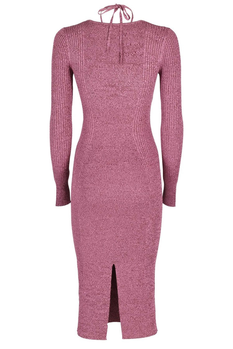 Simkhai Danika Fitted Midi Dress With Sweetheart Neckline