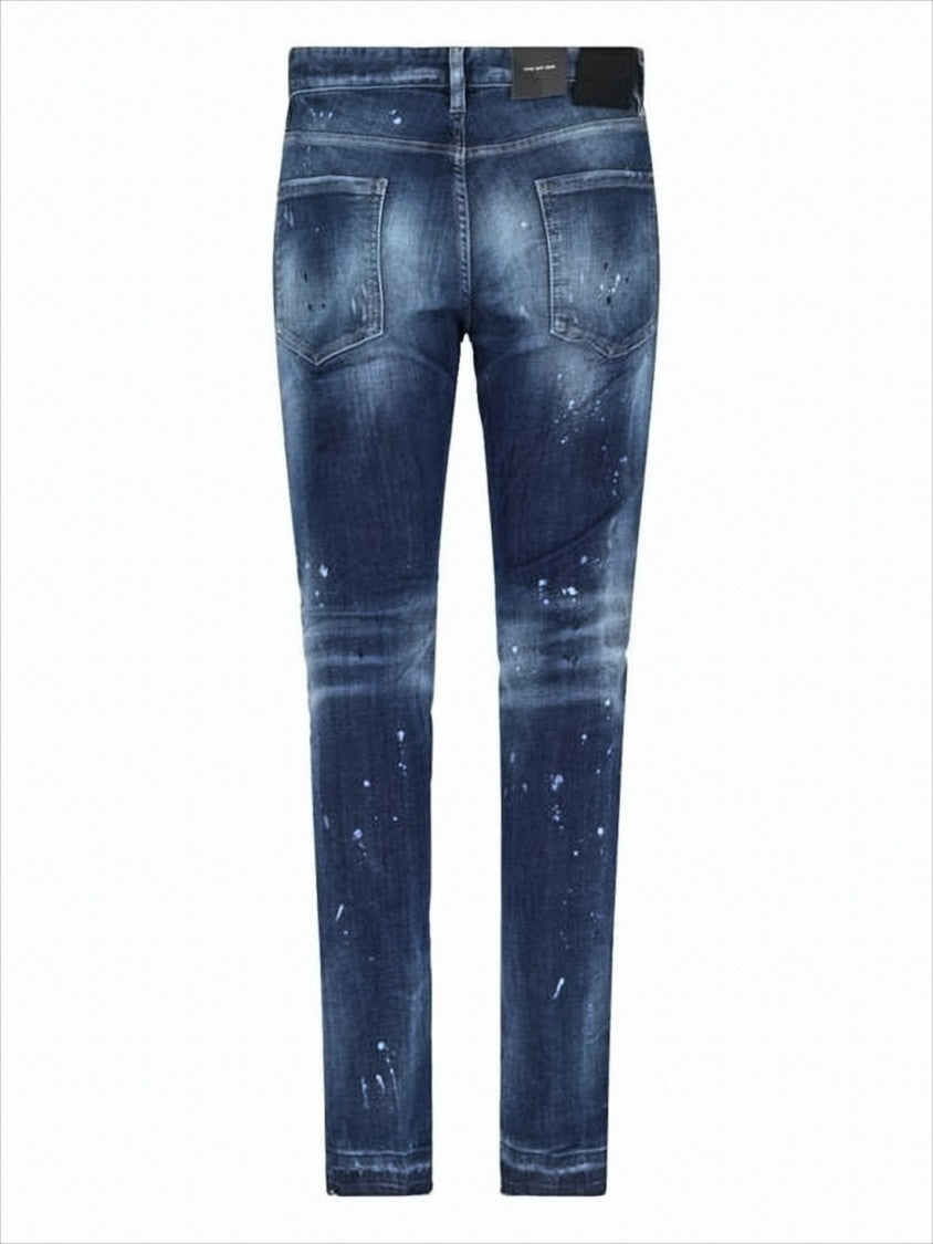 Dsquared2 Distressed Slim Fit Denim Pants