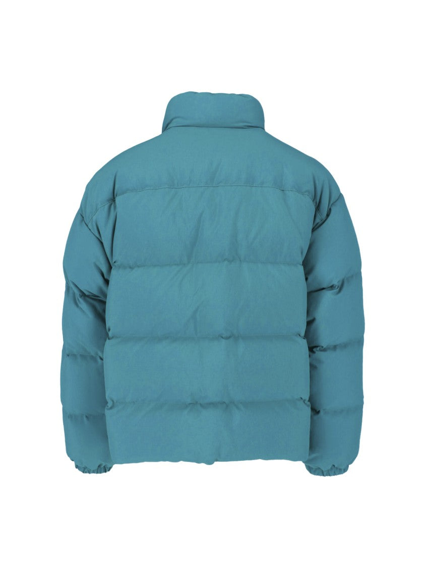 Jil Sander Boxy Cropped Padded Jacket With High Collar And Snap Buttons