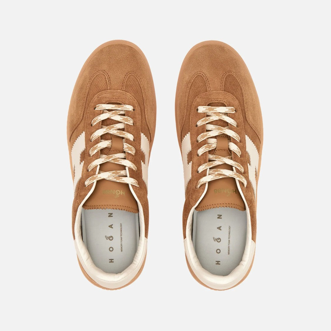 Hogan Cool Lace-Up Sneakers In Calfskin