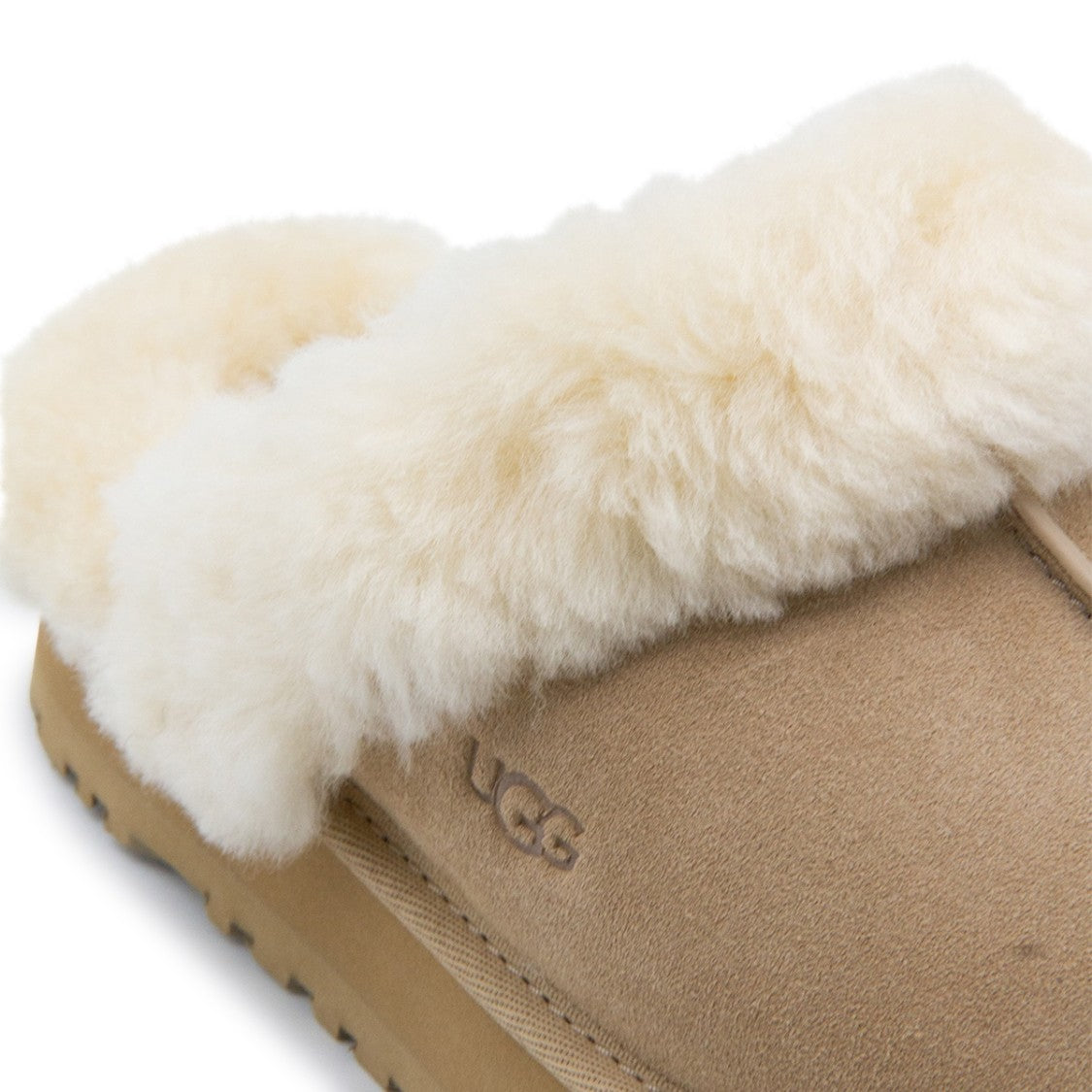 Ugg Sand Leather Open-Back Flats