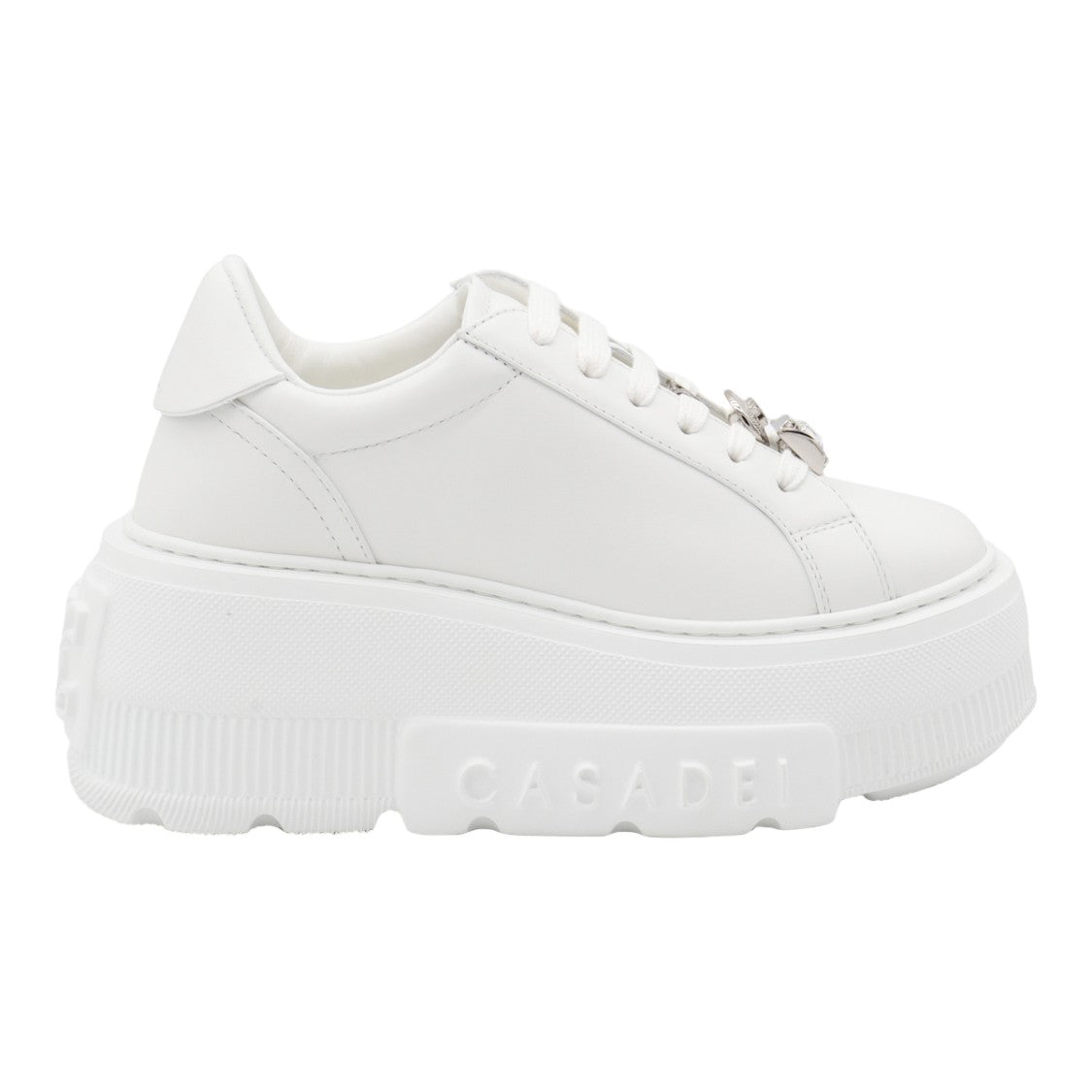 Casadei Platform Sneakers With Embellished Laces