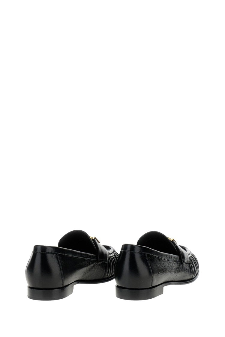 Fendi Black Nappa Leather Loafer