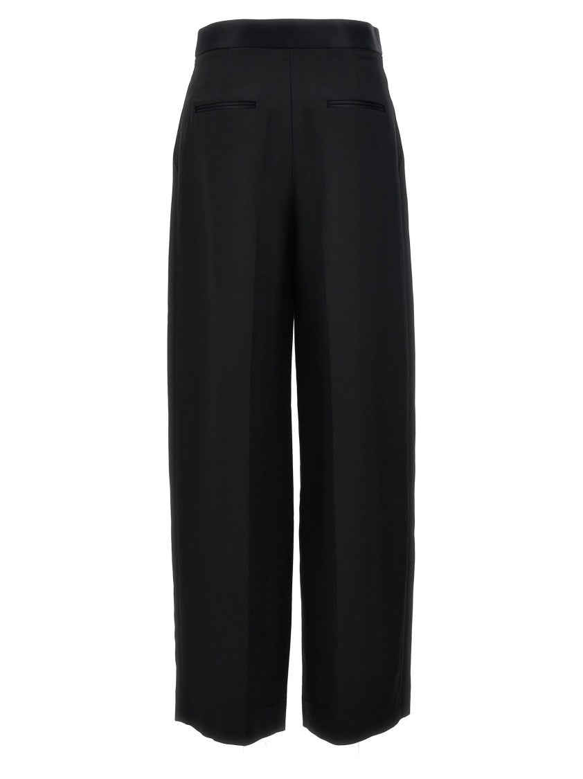 Khaite 'Marine' Wide-Leg Viscose Blend Trousers