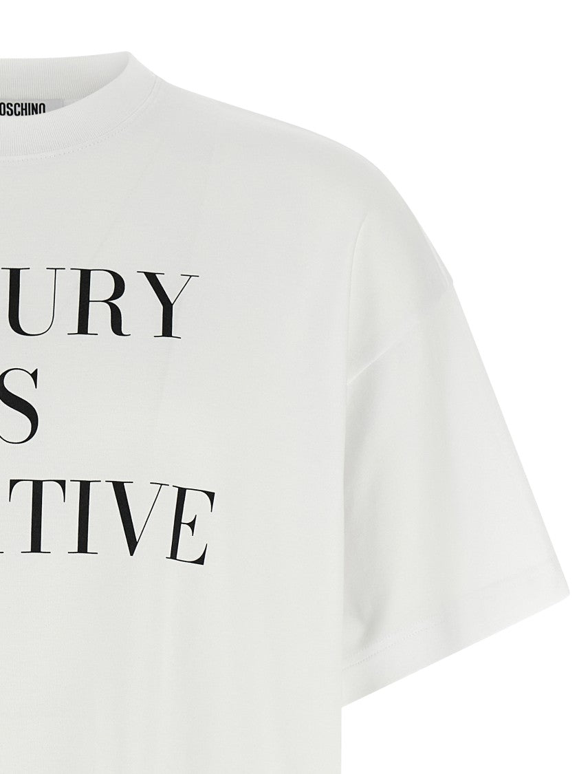 Moschino Oversized Cotton Interlock T-Shirt