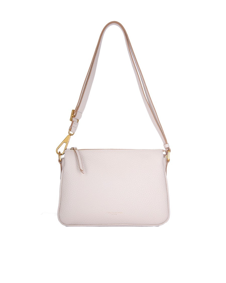Gianni Chiarini Textured Leather Shoulder Bag With Adjustable Strap