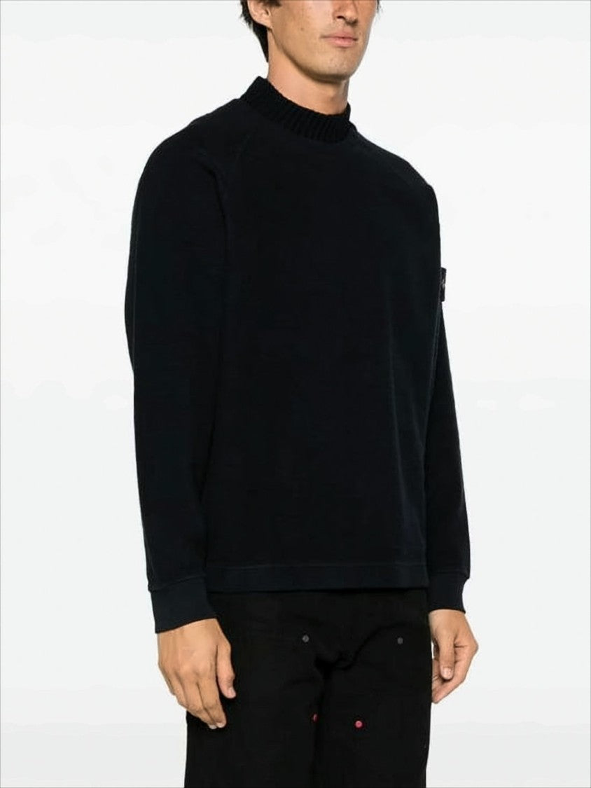 Stone Island Long-Sleeve Turtleneck Sweater With Ribbed Collar