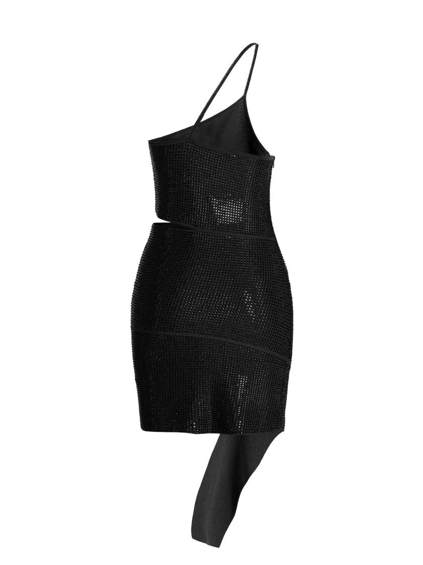 Andreâdamo Sequin One Shoulder Dress
