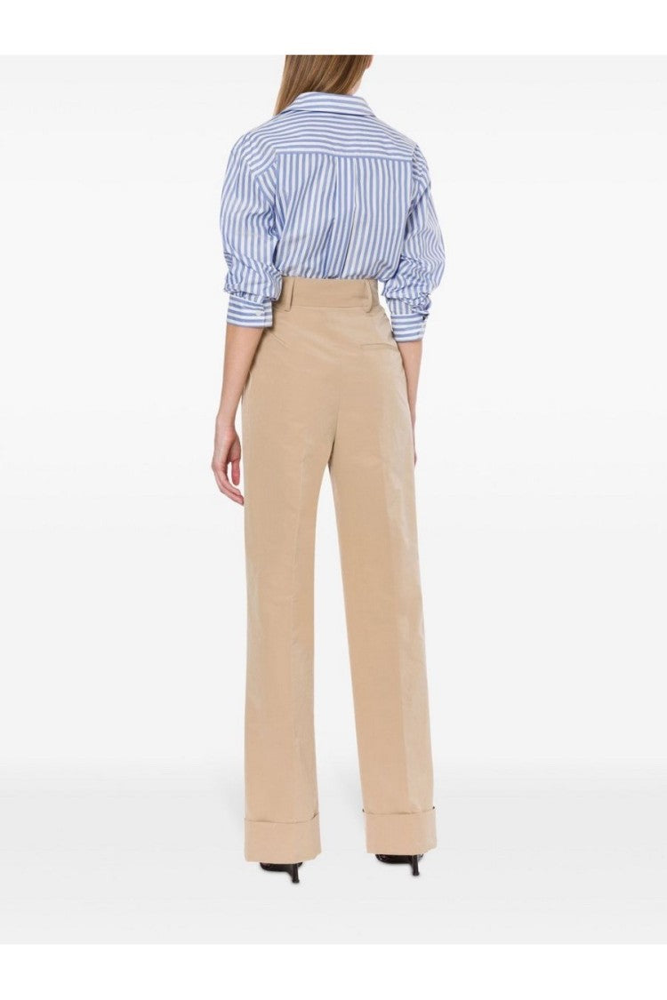 Philosophy Di Lorenzo Serafini Polyester-Cotton Blend Wide Trousers