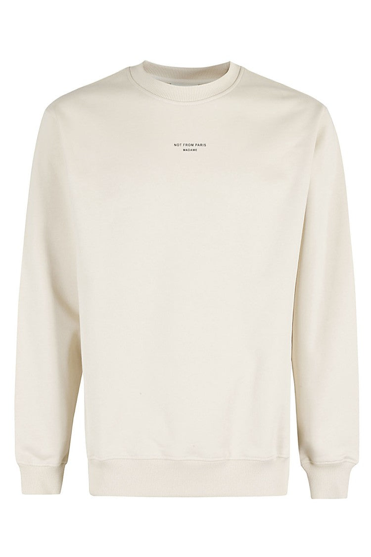 Drôle De Monsieur Mastic Le Sweatshirt Slogan Classique Printed-Logo Cotton Sweatshirt