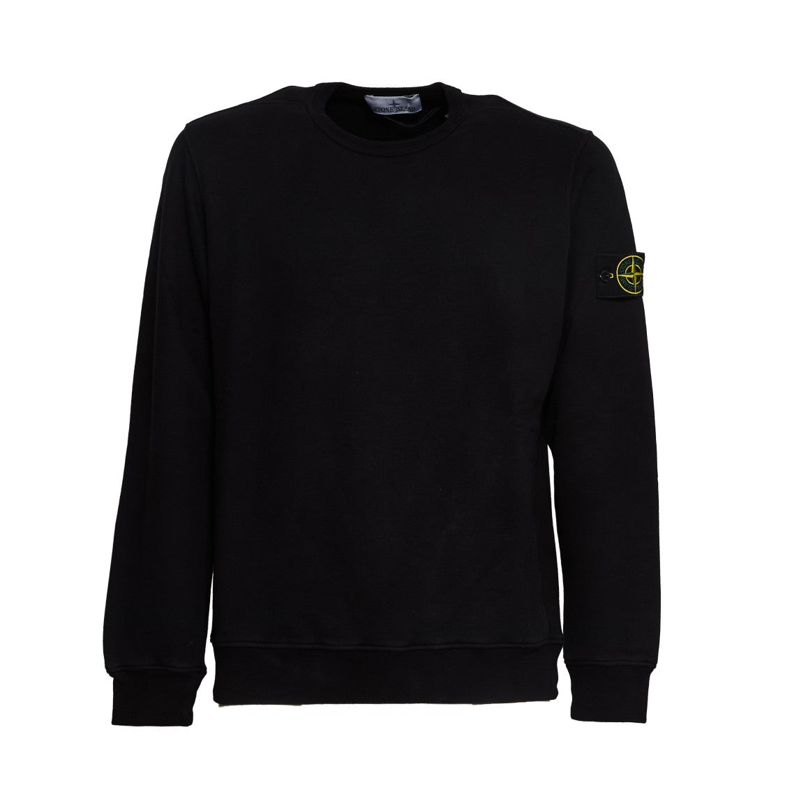 Stone Island Brushed Organic Cotton Fleece Crew Neck Sweatshirt