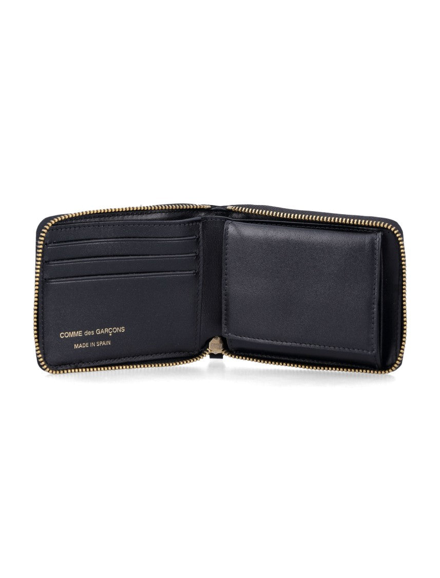 Comme Des Garçons Embossed Leather Zip-Around Wallet