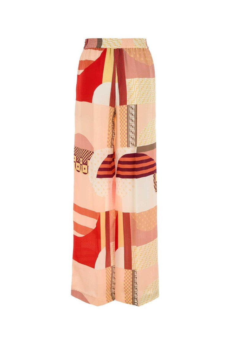 Fendi Printed Crepe Pyjama Pant