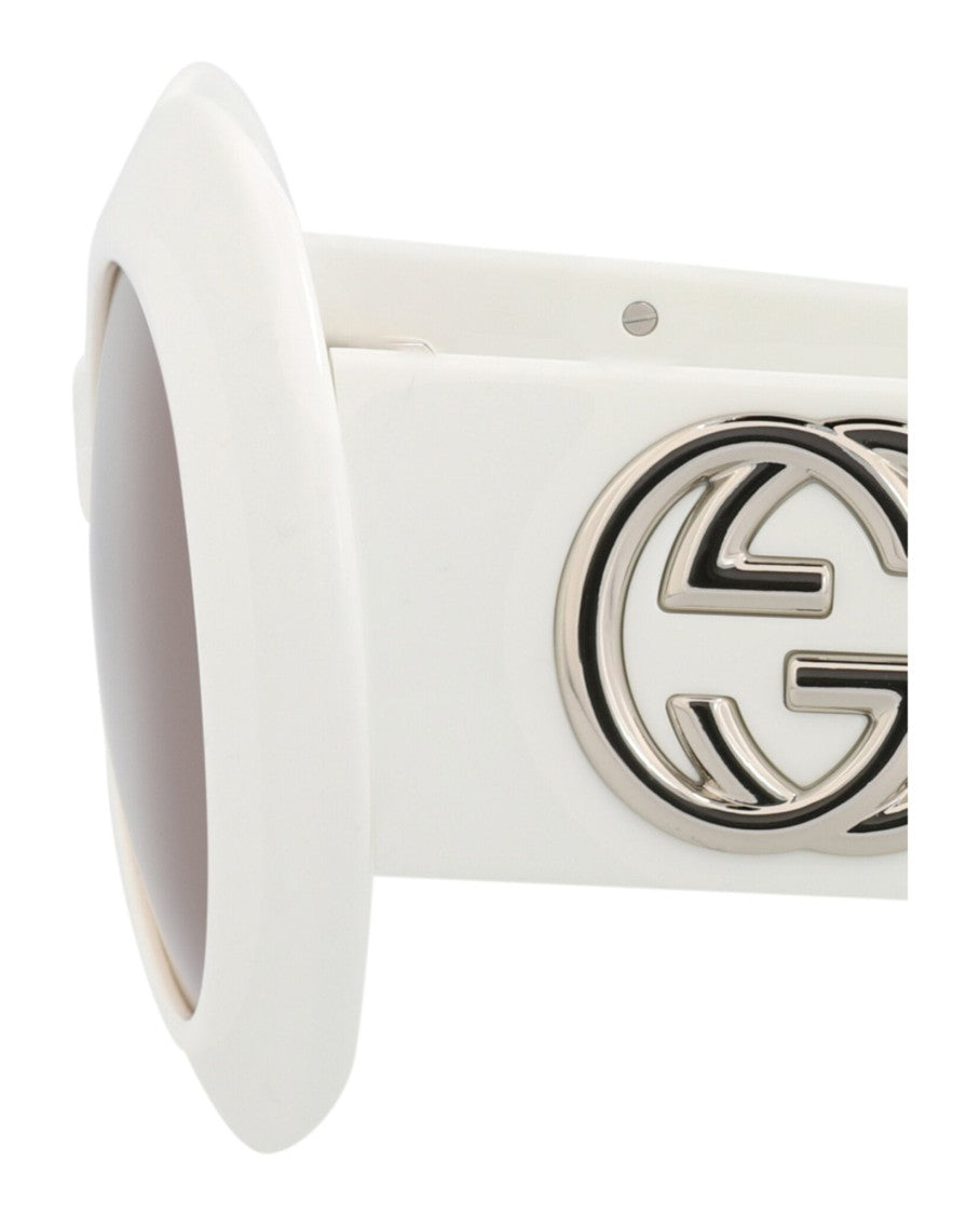 Gucci Round-Frame Recycled Acetate Sunglasses