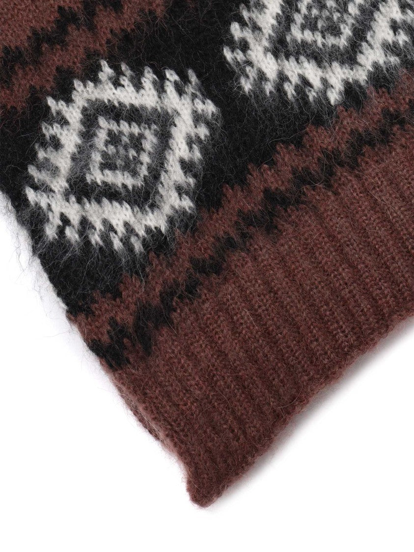 Ermanno Scervino Classic Ribbed Knitted Scarf With Fringed Ends