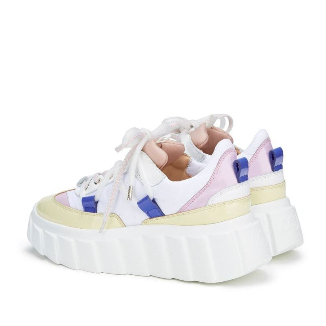 Agl Multicolor Blondie Leather Wedge Sneakers