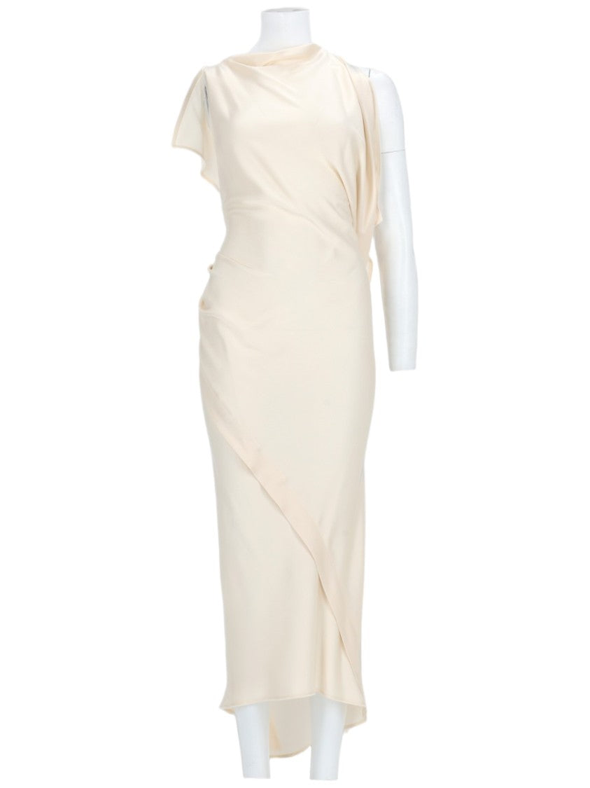 Victoria Beckham Asymmetrical Draped Midi Dress