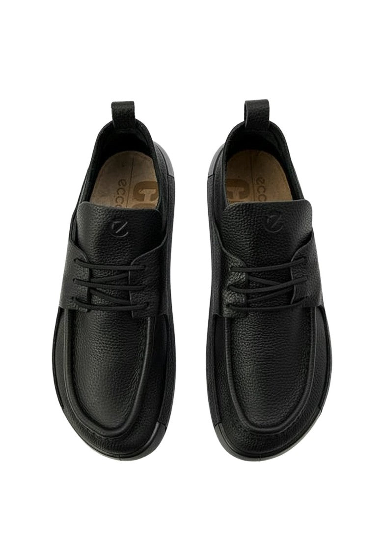 Ecco Textured Cowhide Leather Loafers With Minimalistic Design