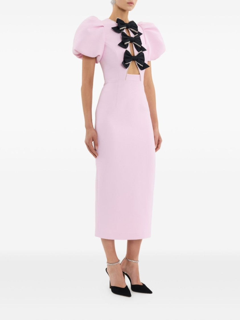 Rebecca Vallance Midi-Length Fitted Dress With Cut-Out Front