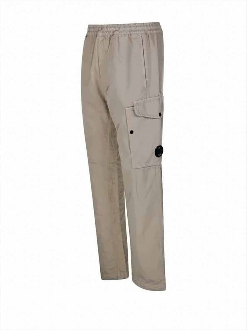 C.P. Company Relaxed Fit Straight Pants With Elastic Waistband