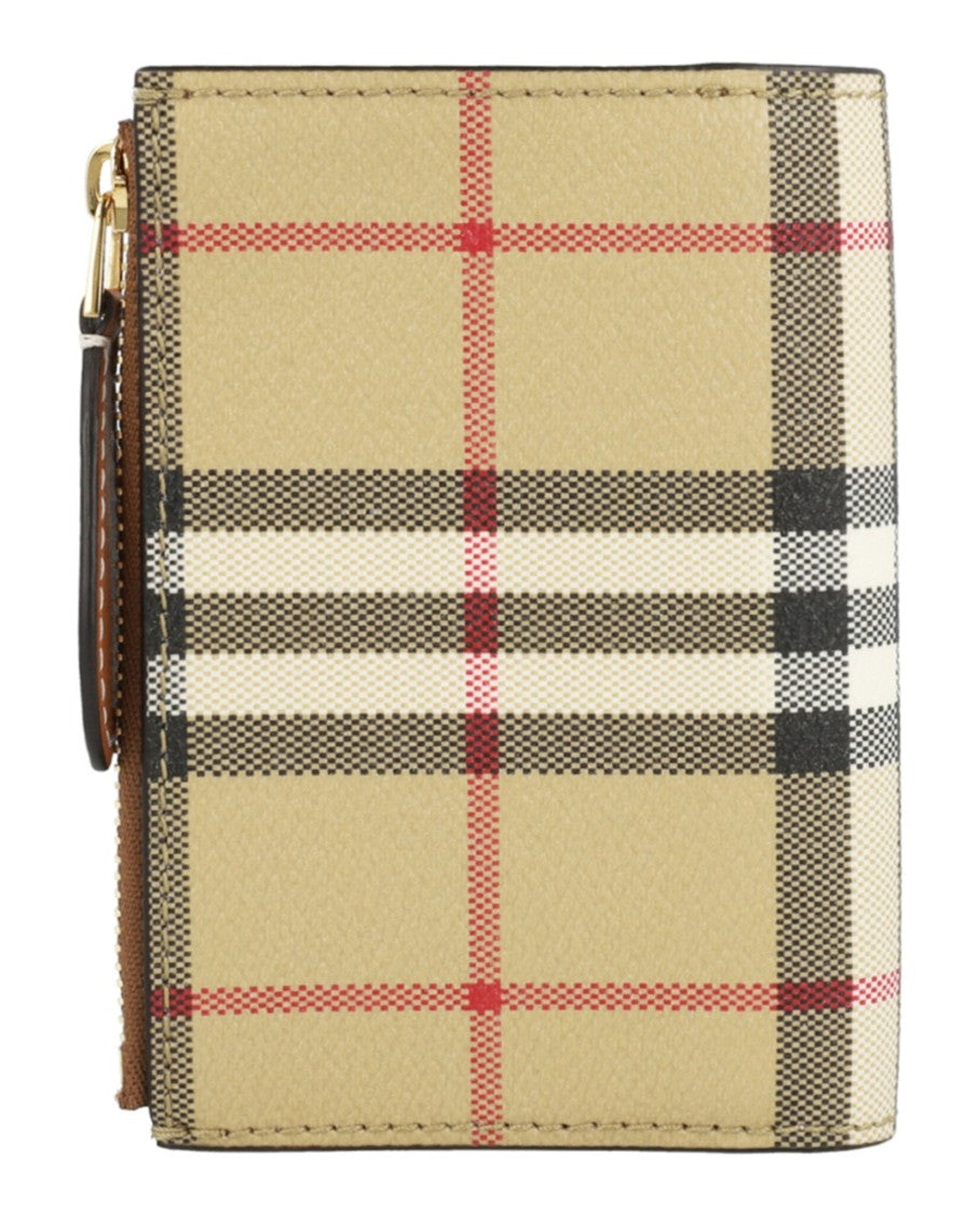 Burberry Ls Small Check Bifold Wallet Dfc