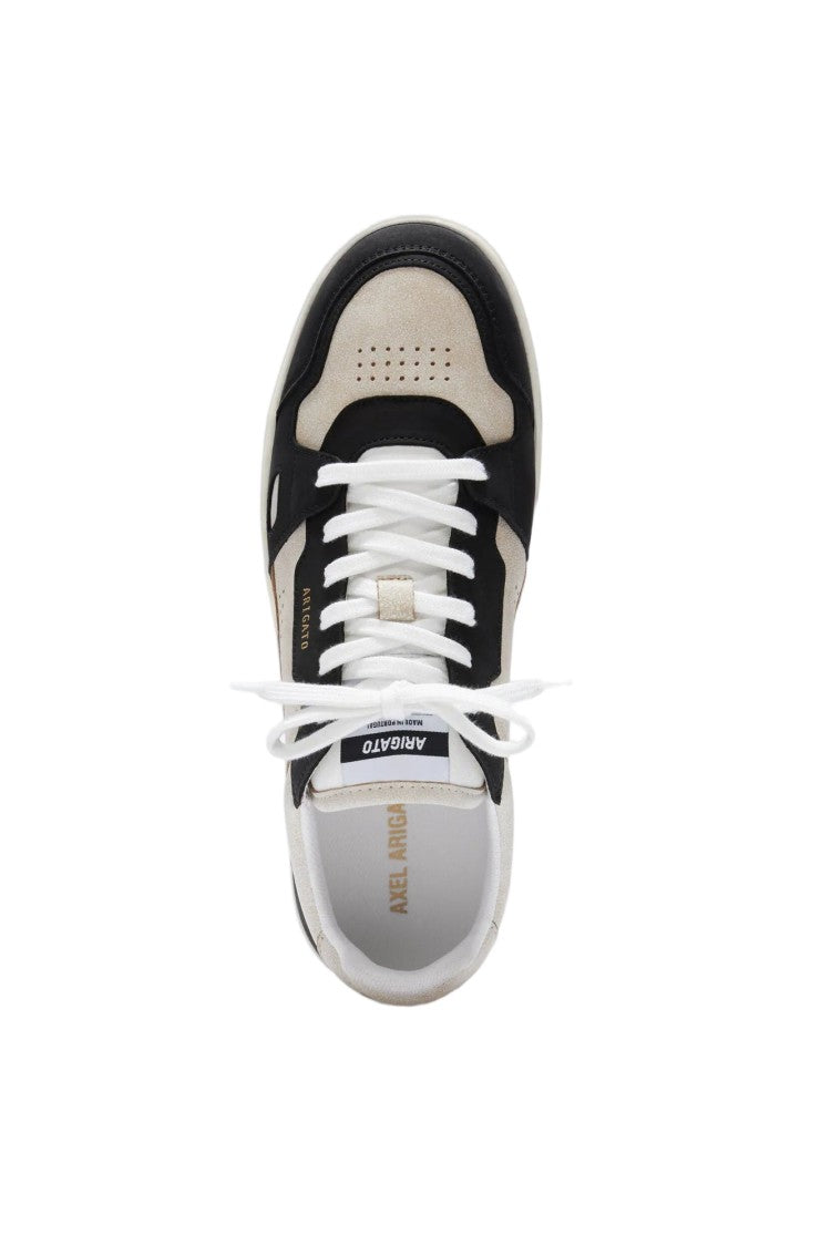 Axel Arigato Beige Black Leather Rubber Sole Sneakers