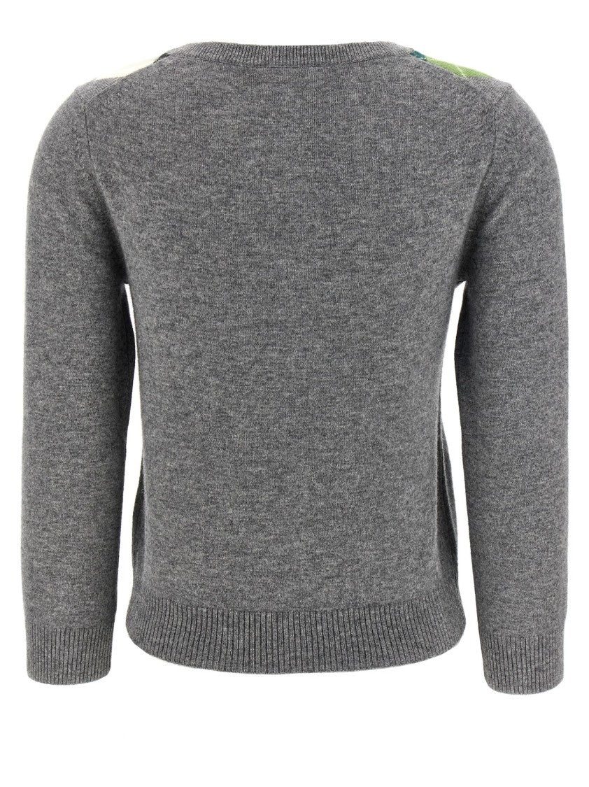 Ganni Grey Check' Cardigan