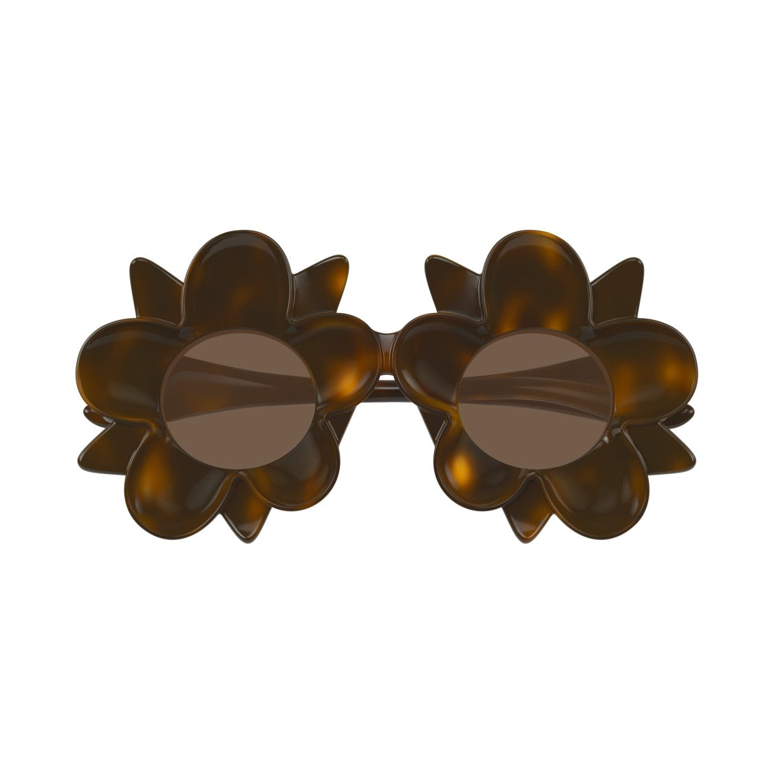 Bottega Veneta Bv1399s Flower-Shaped Tortoiseshell Sunglasses