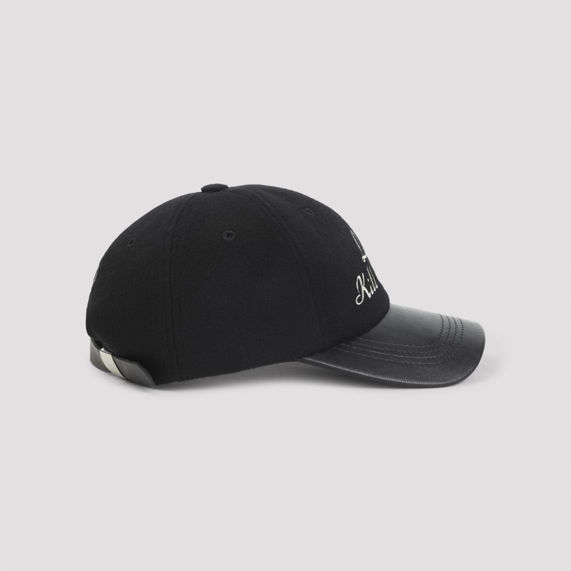 Enfants Riches Déprimés Structured Wool And Cashmere Hat With Lamb Leather Brim