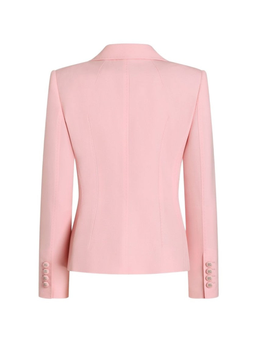 Dolce & Gabbana Printed Twill Single-Breasted Jacket With Classic Lapel