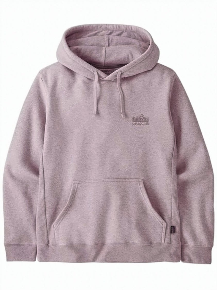 Patagonia Heathered Pink Hoodie With Adjustable Drawstring