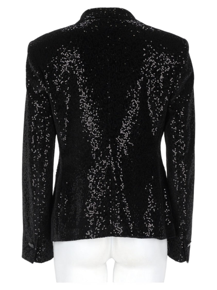 Tagliatore Sequined Tailored Blazer With Double-Breasted Front