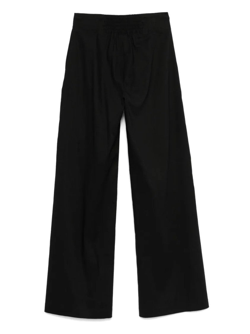 D. Exterior Tailored Straight-Leg Minimalist Design Pants