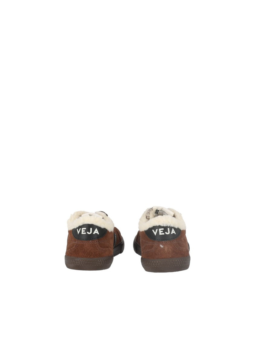 Veja Walnut/Black Volley Winter Low-Top Sneakers
