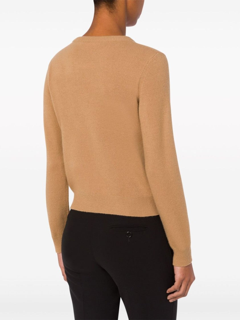 Moschino Knitted Virgin Wool-Cashmere Blend Sweater