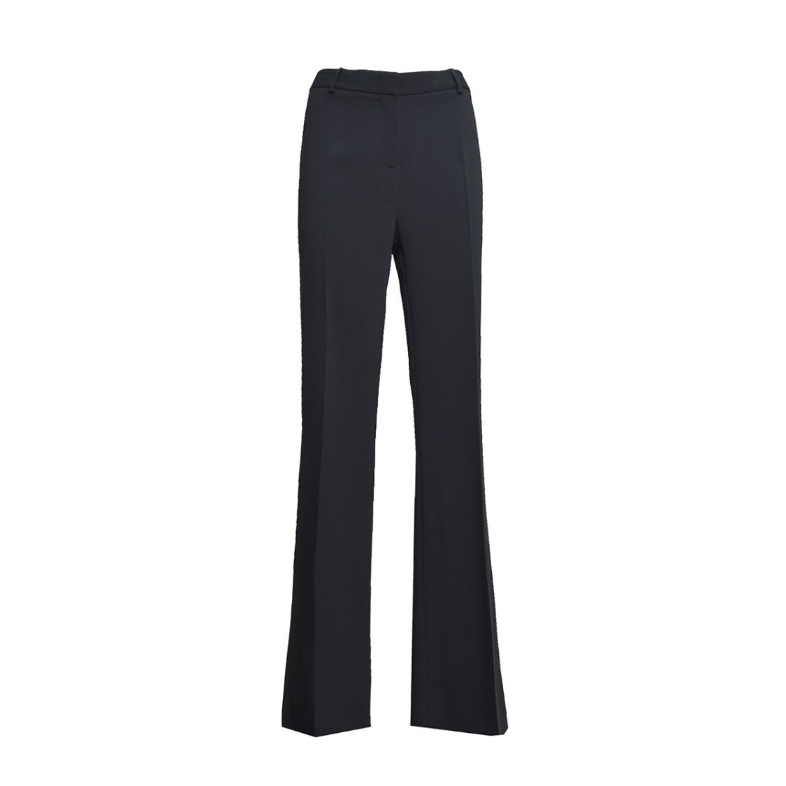 Etro Black Viscose Blend Flared Trousers