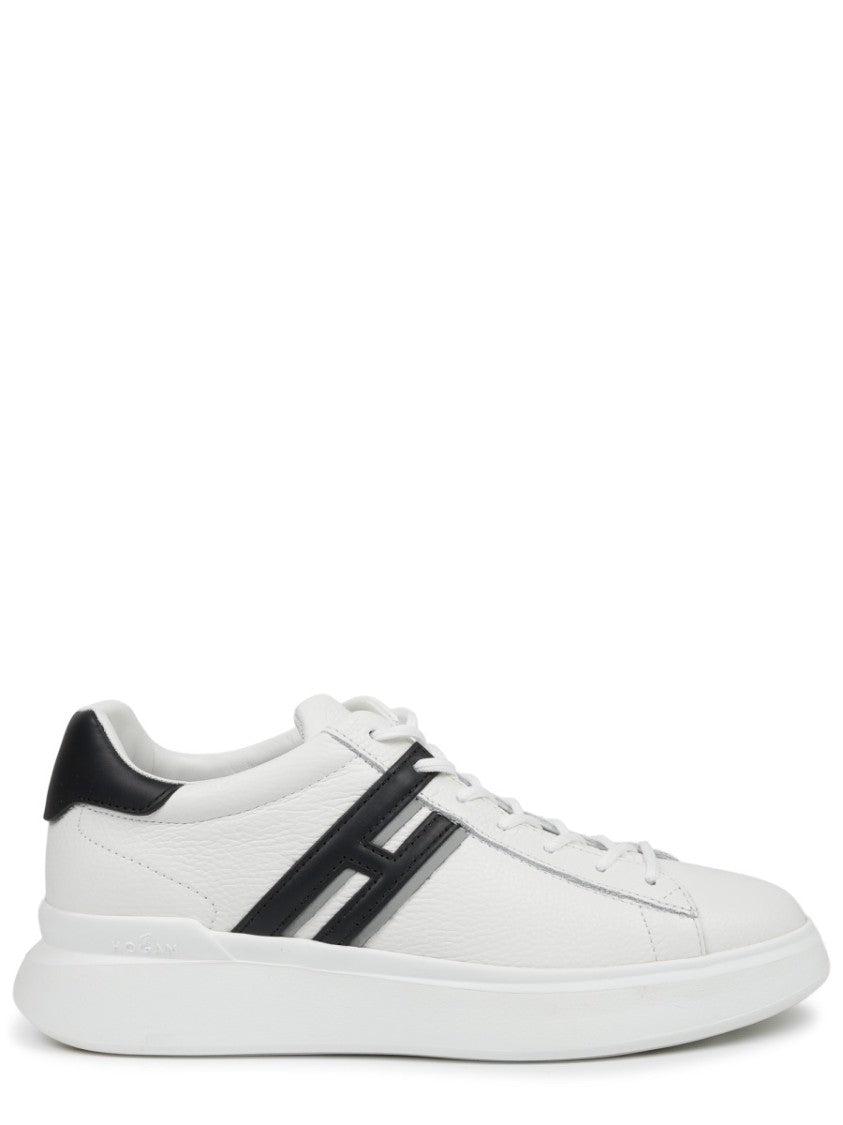 Hogan Calfskin H580 Black Accents Sneakers