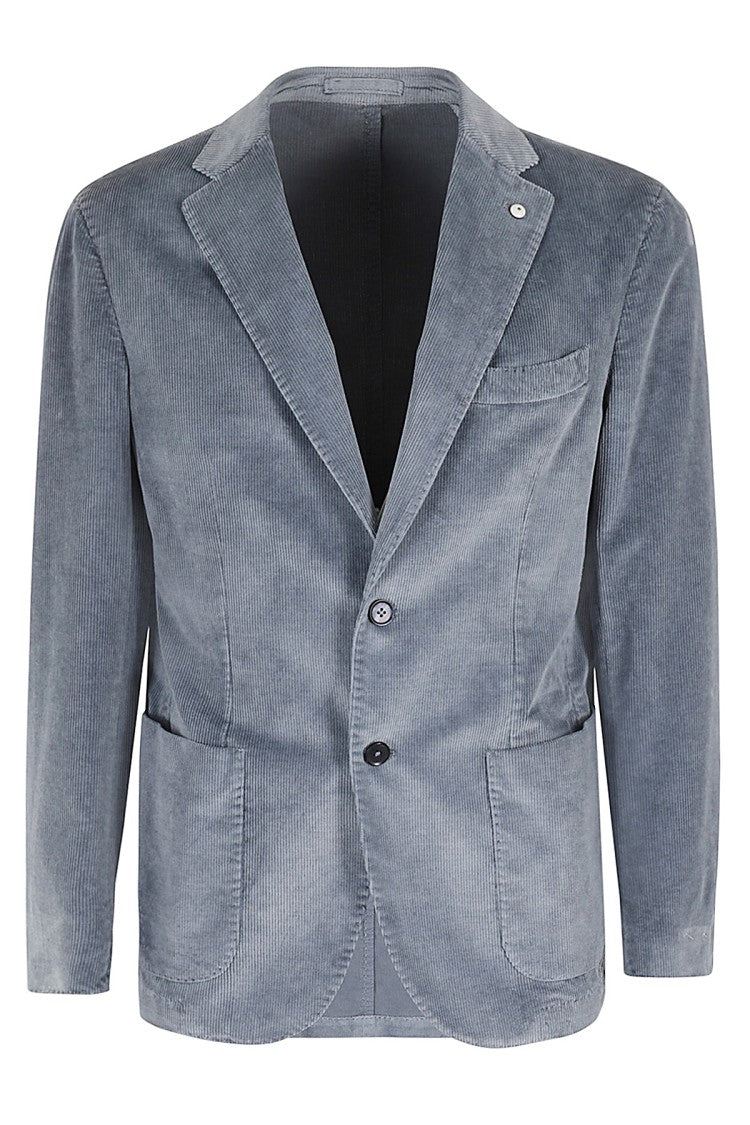 L.B.M. 1000 Striped Washed Velvet Jacket
