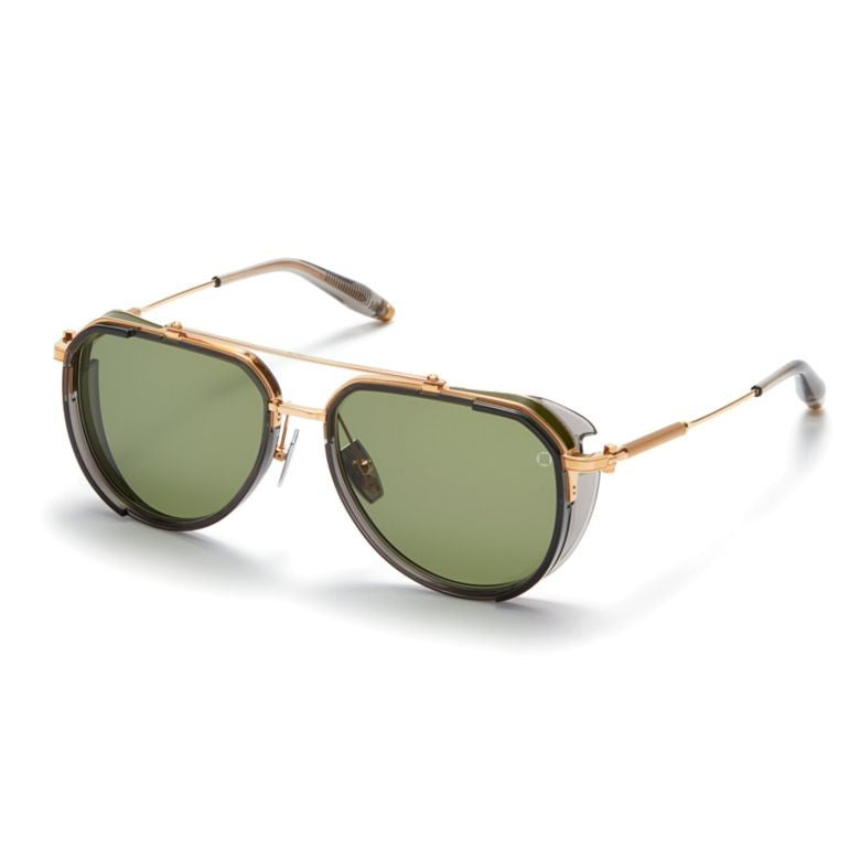 Akoni Echo Aviator-Inspired Sunglasses With Gold Accents