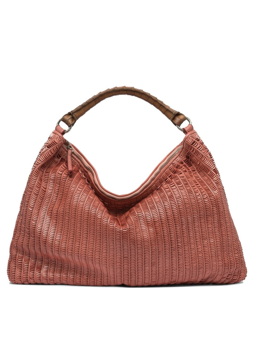 Giancarlo Nevola Textured Red Leather Shoulder Bag